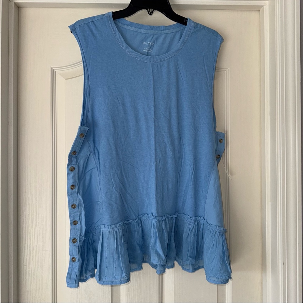 Anthropologie Pilcro Blue Tank Top